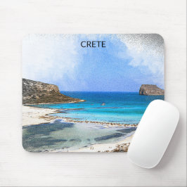 Alfombrilla De Ratón Colorida creta vintage Grecia pintura