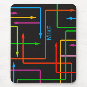 Alfombrilla De Ratón Coloridas Flechas Directivas Almohadilla del ratón