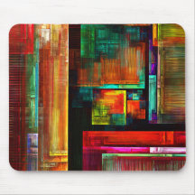 Coloridas plazas Patrón de arte abstracto moderno 