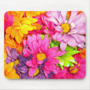 Alfombrilla De Ratón Colorido Daisies Mousepad