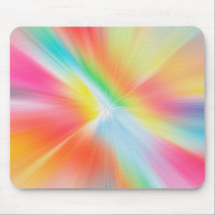 Alfombrilla De Ratón Colorido diseño temático de Tiedye inspirado en el