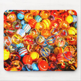 Alfombrilla De Ratón Colorido en la vieja escuela de mármol de vidrio