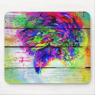 Alfombrilla De Ratón Colorido Poodle Art-Cute, Regalo Vintage- Regalo d