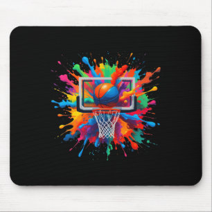 Alfombrilla De Ratón Colorido Sketll Tie Dye Aro Red Slam Dunk Splash 