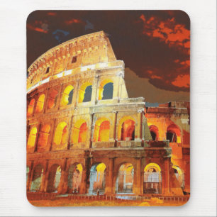 Alfombrilla De Ratón Colosseo Italia Roma Viaje Arte Vintage