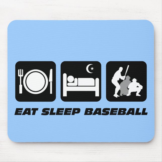 Alfombrilla De Ratón Coma el béisbol del sueño (Frente)
