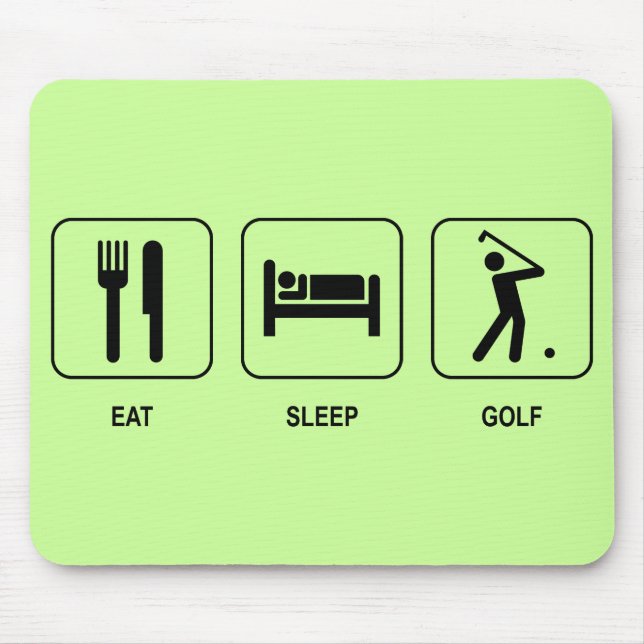 Alfombrilla De Ratón Coma el golf Mousepad del sueño (Frente)