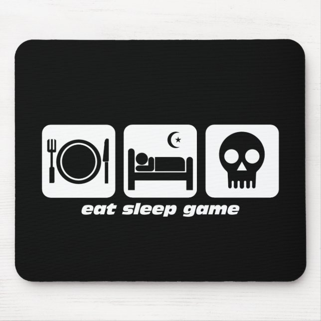 Alfombrilla De Ratón Coma el juego del sueño (Frente)
