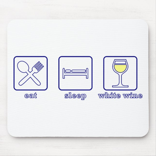 Alfombrilla De Ratón Coma… el vino blanco del sueño… (Frente)
