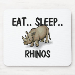Alfombrilla De Ratón Coma los RHINOS del sueño
