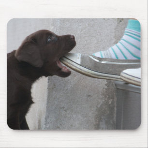 Alfombrilla De Ratón ¡Coma Mi Zapato! Labrador Puppy