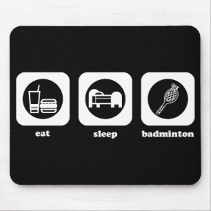 Alfombrilla De Ratón Coma. Sueño. Bádminton. Mouepad