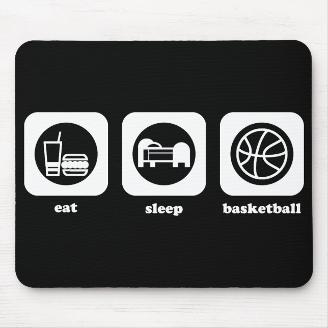 Alfombrilla De Ratón Coma. Sueño. Baloncesto. Mousepad (Frente)