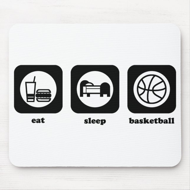 Alfombrilla De Ratón Coma. Sueño. Baloncesto. Mousepad (Frente)