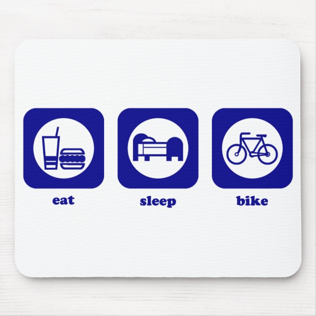 Alfombrilla De Ratón Coma. Sueño. Bici. Mousepad (Frente)