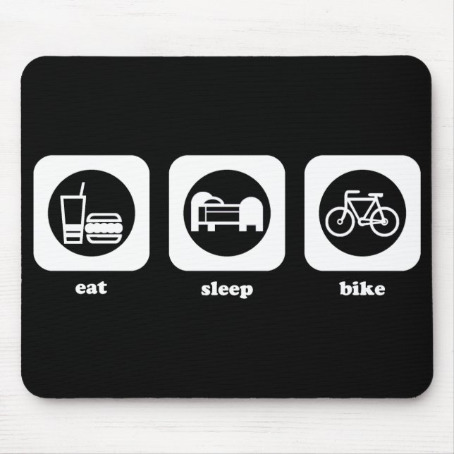 Alfombrilla De Ratón Coma. Sueño. Bici. Mousepad (Frente)