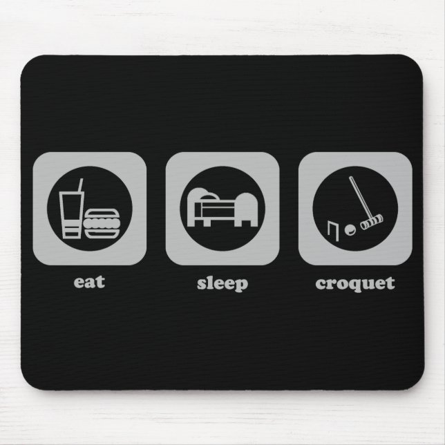 Alfombrilla De Ratón Coma. Sueño. Croquet. Mousepad (Frente)