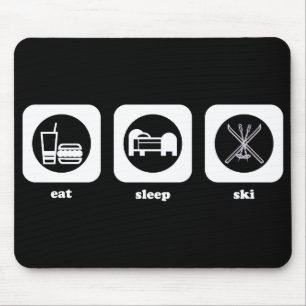 Alfombrilla De Ratón Coma. Sueño. Esquí. Mousepad