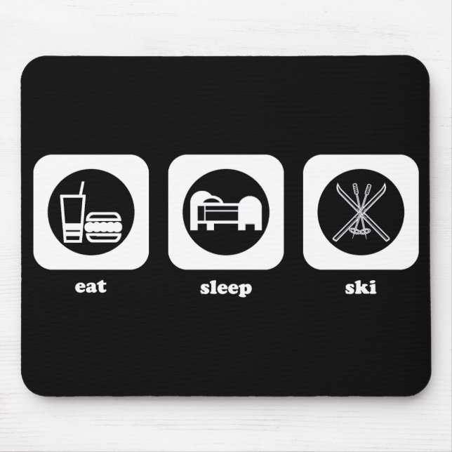 Alfombrilla De Ratón Coma. Sueño. Esquí. Mousepad (Frente)