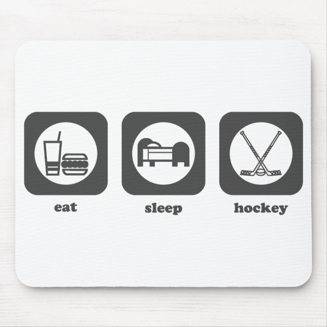 Alfombrilla De Ratón Coma. Sueño. Hockey. Mousepad (Frente)