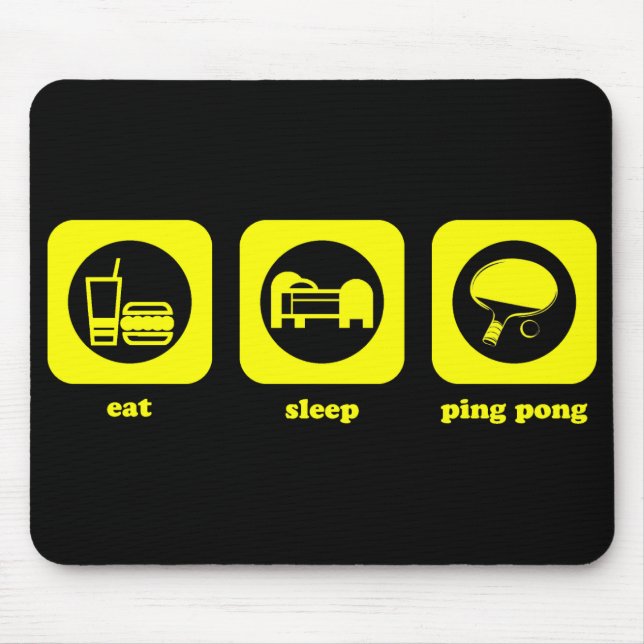 Alfombrilla De Ratón Coma. Sueño. Ping-pong. Mousepad (Frente)