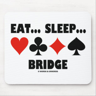 Alfombrilla De Ratón Coma… Sueño… Puente (juegos de la tarjeta del