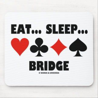 Alfombrilla De Ratón Coma… Sueño… Puente (juegos de la tarjeta del