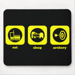 Alfombrilla De Ratón Coma. Sueño. Tiro al arco. Mousepad