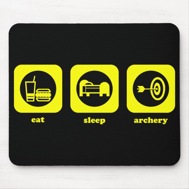Alfombrilla De Ratón Coma. Sueño. Tiro al arco. Mousepad (Frente)