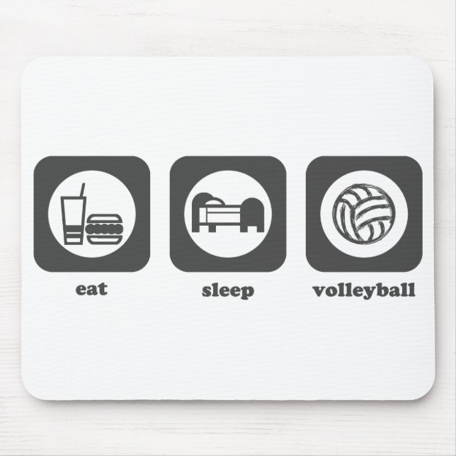 Alfombrilla De Ratón Coma. Sueño. Voleibol. Mousepad (Frente)