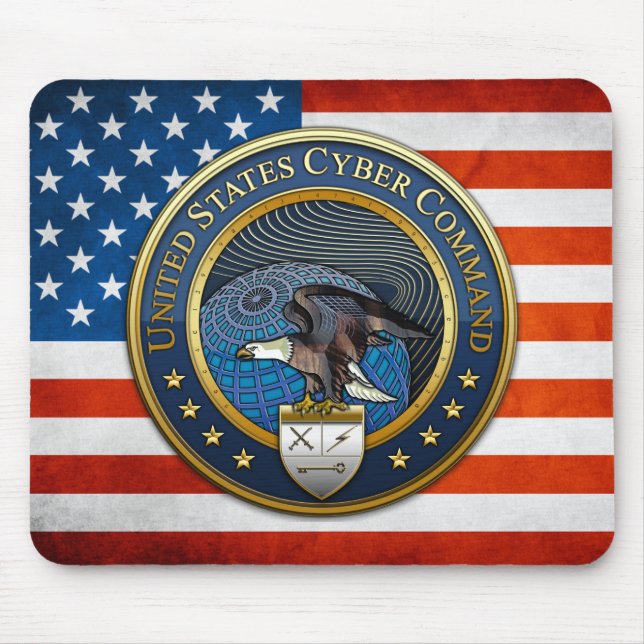 Alfombrilla De Ratón Comando Cibernético de Estados Unidos (Frente)
