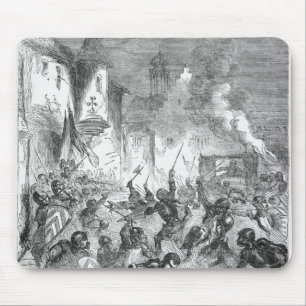 Alfombrilla De Ratón Combate entre los caballeros ingleses y franceses