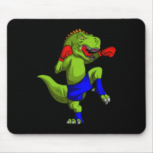 Alfombrilla De Ratón Combatiente de Muay Thai Mma T-rex Arte Marcial Mi