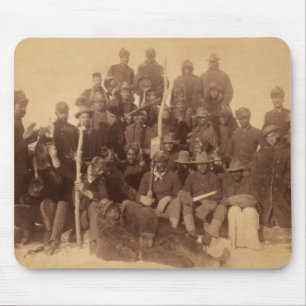 Alfombrilla De Ratón Combatientes de búfalo de la caballería negra de E