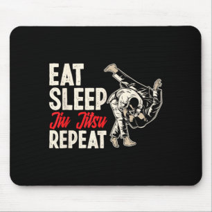 Alfombrilla De Ratón Come Dormir Jiu Jitsu Repetir Artes Marciales