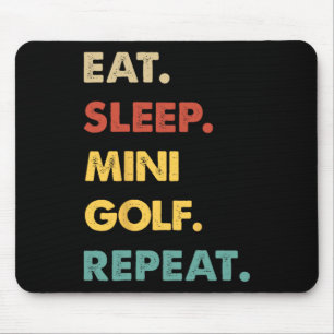 Alfombrilla De Ratón Come Mini-golf Duerme Repite Amante Divertido del
