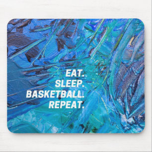 Alfombrilla De Ratón Come. Viva.baloncesto. repetir.