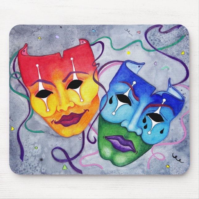 Alfombrilla De Ratón Comedia y tragedia (Frente)