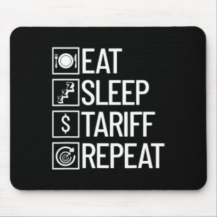 Alfombrilla De Ratón Comer Dormir Arancel Repetir Divertido Trump Aranc