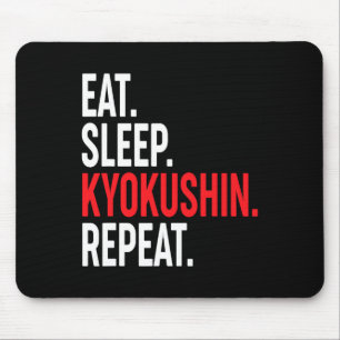 Alfombrilla De Ratón Comer Dormir Kyokushin Repetir Karate Japonés Kung