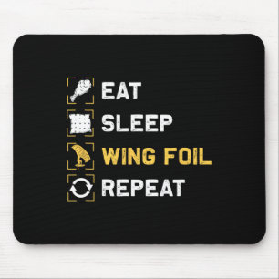 Alfombrilla De Ratón Comer Dormir Wing Foil Repetir Divertido Wing Surf