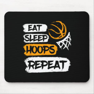 Alfombrilla De Ratón Comer Hoops De Sueño Repetir El Bujetbyl Vintage D
