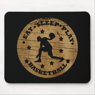 Alfombrilla De Ratón comer jugar al baloncesto