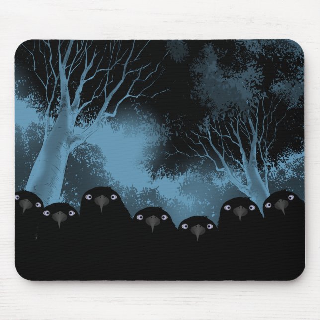 Alfombrilla De Ratón Comer Mousepad de cuervo (Frente)