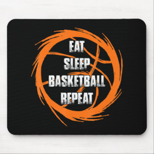 Alfombrilla De Ratón Comer Sleep Basketball Repetir entrenador de jugad