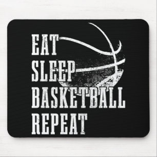 Alfombrilla De Ratón Comer Sleep Basketball Repetir jugador de balonces