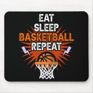 Alfombrilla De Ratón Comer Sleep Basketball Repetir Jugador Regalo Dive