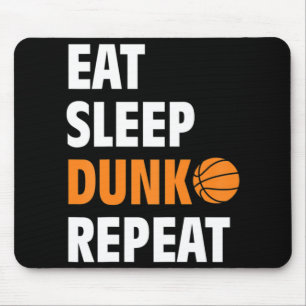 Alfombrilla De Ratón Comer Sleep Dunk Repetir Fun Baloncesto Bball