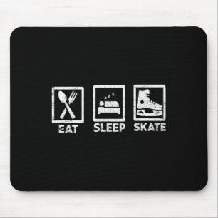 Alfombrilla De Ratón Comer Sleep Skate Repetir La Vida Mínima De Patina