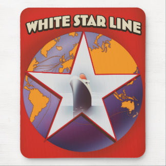 Alfombrilla De Ratón Comercial de cruceros de línea White Star.